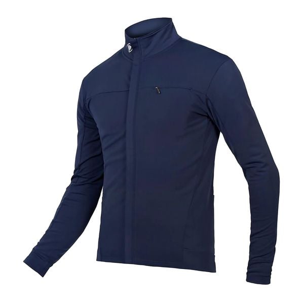 Bluza rowerowa męska Endura Xtract Roubaix. Niebieskie bluzy bez kaptura męskie ENDURA, bez wzorów, bez kołnierzyka, bez ramiączek. W wyprzedaży za 297.30 zł.