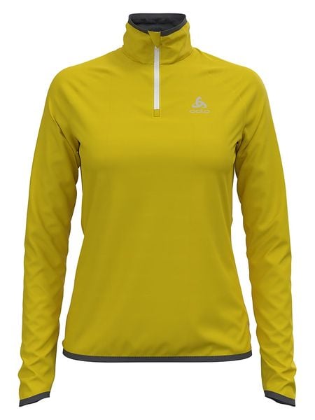 Odlo Bluza polarowa "Carve Ceramiwarm" w kolorze żółtym rozmiar: L. Żółte bluzy bez kaptura damskie Odlo, l, z polaru. Za 188.40 zł.