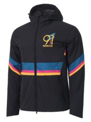 Protective Kurtka przeciwdeszczowa "Sugar Mountain" w kolorze czarnym rozmiar: L. Czarne kurtki outdoor męskie Protective, l, bez wzorów, z materiału, bez kaptura. Za 157.73 zł.