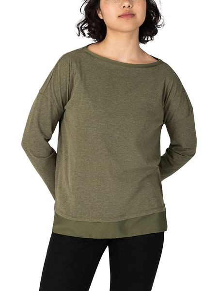 Timezone Koszulka w kolorze khaki rozmiar: L. Brązowe bluzki damskie Timezone, l, bez wzorów, bez kołnierzyka, bez ramiączek. Za 66.31 zł.