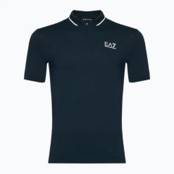 Koszulka męska EA7 Emporio Armani Golf Pro Polo. Niebieskie koszulki polo męskie EA7 Emporio Armani, m, bez wzorów, z elastanu, bez ramiączek. Za 389.99 zł.
