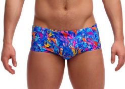 Kąpielówki Funky Trunks Dragons Den - trunki męskie. Brązowe kąpielówki męskie FUNKY TRUNKS, l, bez wzorów, z materiału, na fitness i siłownię. Za 159.00 zł.