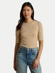 LAUREN RALPH LAUREN Bluzka Judy 200P13919003 Beżowy Regular Fit. Brązowe bluzki damskie Lauren Ralph Lauren, xs, bez wzorów, z bawełny, bez ramiączek. Za 329.99 zł.