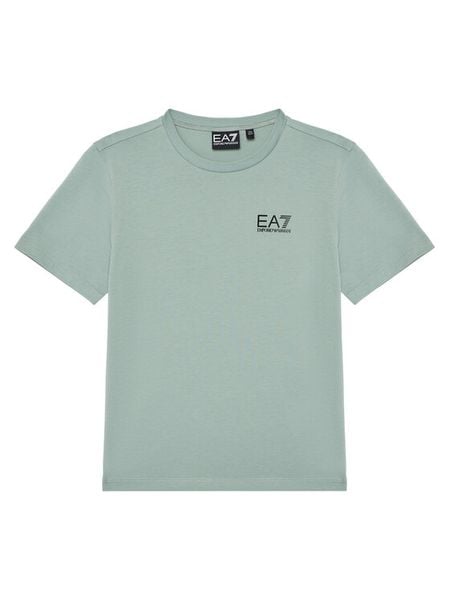 EA7 Emporio Armani T-Shirt 7B000020 AF10378 U9024 Zielony Regular Fit. Zielone t-shirty chłopięce EA7 Emporio Armani, bez wzorów, z bawełny, bez ramiączek. Za 99.99 zł.