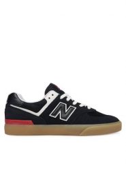 New Balance Tenisówki Numeric 574 Vulc UN574VBA Czarny. Czarne trampki i tenisówki męskie New Balance, bez wzorów, ze skóry, bez zapięcia. Za 449.99 zł.