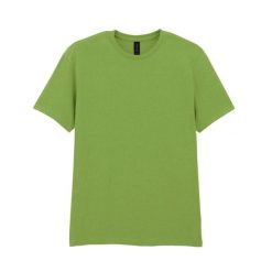 Bawełniana Koszulka Unisex Dla Dorosłych W Miękkim Stylu. Zielone bluzki damskie Gildan, xl, bez wzorów, z bawełny, sportowe, bez kołnierzyka, bez ramiączek. Za 48.99 zł.