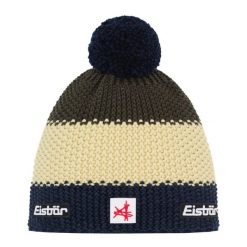 Czapka Eisbar Star Pompon MÜ SA. Żółte czapki męskie Eisbar, bez wzorów, z wełny, retro. Za 205.51 zł.