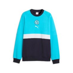 Bluza OM 2026/27. Niebieskie bluzy bez kaptura męskie Puma, l, z dresówki. Za 308.00 zł.