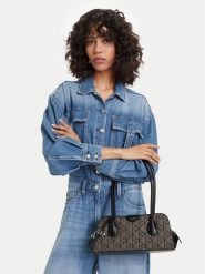 Calvin Klein Torebka Emblem Trio Jacquard LV04F3744G Szary. Szare torebki klasyczne damskie CALVIN KLEIN, bez wzorów, z materiału, bez dodatków. Za 649.99 zł.