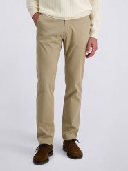Pierre Cardin Spodnie chino w kolorze beżowym rozmiar: W33/L34. Brązowe spodnie materiałowe męskie Pierre Cardin, z aplikacjami. Za 172.45 zł.