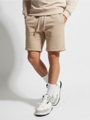 Szorty - beżowy. Brązowe szorty męskie Sinsay, bez wzorów, z bawełny. Za 29.99 zł.