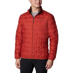 Kurtka puchowa męska Columbia Delta Ridge Down. Czerwone kurtki męskie Columbia, na jesień, m, bez wzorów, z puchu, sportowe, bez kaptura. W wyprzedaży za 679.00 zł.