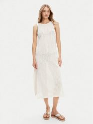 Roxy Sukienka plażowa ERJX603455 Écru Regular Fit. Sukienki damskie Roxy, na plażę, xs, bez wzorów, z bawełny, bez kołnierzyka, bez ramiączek. Za 249.99 zł.