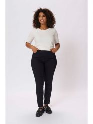 Kaffe Dżinsy - Skinny fit - w kolorze czarnym rozmiar: 46. Czarne jeansy damskie Kaffe, z podwyższonym stanem. Za 162.87 zł.