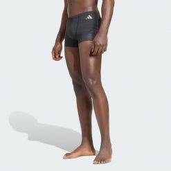 BOKSERKI DO PŁYWANIA SPEEDTECH. Czarne kąpielówki męskie Adidas, l, bez wzorów, z dzianiny, na fitness i siłownię. Za 199.00 zł.