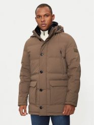 Hechter Paris Kurtka puchowa 50168 142205 Beżowy Regular Fit. Brązowe kurtki męskie Hechter Paris, m, bez wzorów, z puchu, bez kaptura. Za 1,289.00 zł.