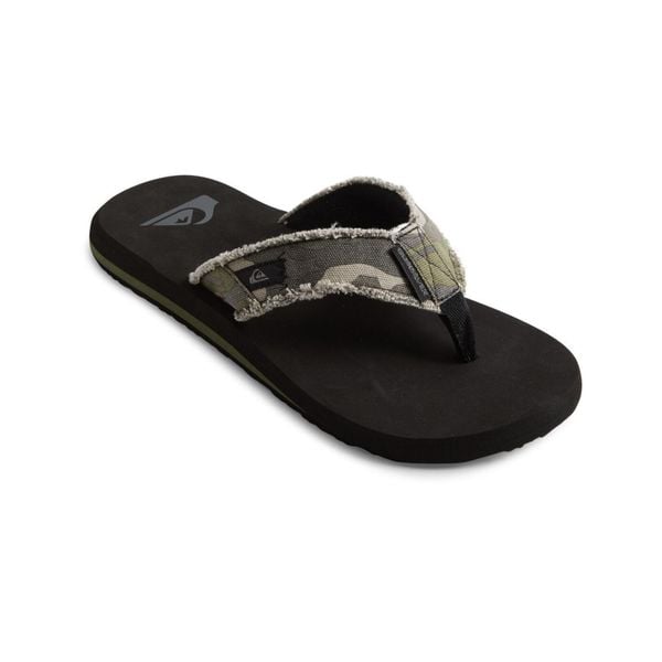 Japonki plażowe męskie Quiksilver Monkey Abyss. Zielone klapki i japonki męskie Quiksilver, z tkaniny. Za 109.99 zł.