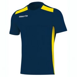 Koszulka Macron sirius. Niebieskie t-shirty sportowe męskie Macron, m, z jersey, bez ramiączek, do piłki nożnej. Za 127.50 zł.