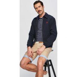 Polo Ralph Lauren - Kurtka. Niebieskie kurtki męskie Polo Ralph Lauren, l, bez wzorów, z bawełny, bez kaptura. W wyprzedaży za 479.90 zł.