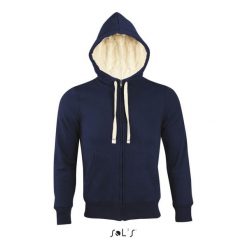 Kurtka z kapturem Sol's Sherpa. Niebieskie kurtki damskie SOL'S, m, bez wzorów, z bawełny, z kapturem. Za 284.05 zł.