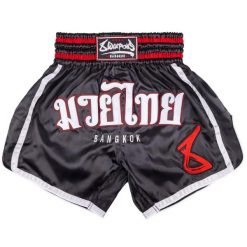 Szorty do Muay Thai 8 Weapons Bangkok. Czarne szorty damskie 8 WEAPONS, bez wzorów, z materiału. Za 258.00 zł.