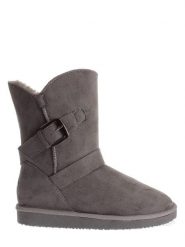 Blackfield Botki zimowe "Eden" w kolorze szarym rozmiar: 38. Szare botki damskie Blackfield, na zimę, z materiału, z okrągłym noskiem, bez obcasa, bez zapięcia. Za 124.95 zł.