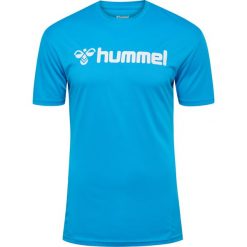 Koszulka Hummel Logo. Niebieskie bluzki damskie HUMMEL, s, bez wzorów, bez kołnierzyka. Za 119.00 zł.