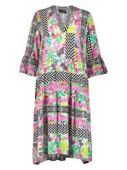 Miss goodlife Sukienka ze wzorem rozmiar: M. Sukienki damskie miss goodlife, m, bez wzorów, z wiskozy, bez kołnierzyka, bez ramiączek, midi. Za 113.90 zł.
