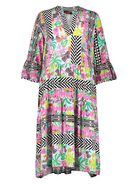 Miss goodlife Sukienka ze wzorem rozmiar: M. Sukienki damskie miss goodlife, m, bez wzorów, z wiskozy, bez kołnierzyka, bez ramiączek, midi. Za 113.90 zł.