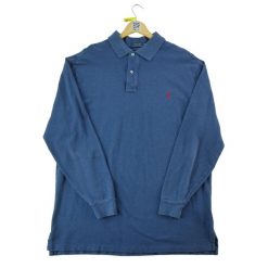Second life - Polo Ralph Lauren koszulka męska z długim rękawem XLT - Stan dobry. Niebieskie koszulki męskie z długim rękawem Ralph Lauren, l, z materiału. Za 127.76 zł.