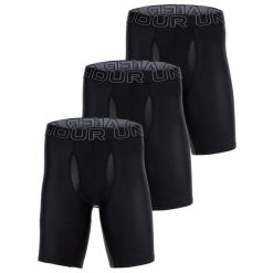 Bokserki męskie Under Armour Perf Tech 9in 3 pary. Czarne bokserki męskie Under Armour, bez wzorów. Za 159.99 zł.