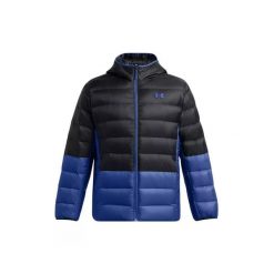 Kurtka puchowa Under Armour Legend. Czarne kurtki męskie Under Armour, xl, bez wzorów, z materiału, z kapturem. Za 766.05 zł.