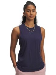 Under Armour Top sportowy w kolorze granatowym rozmiar: M. Niebieskie topy damskie Under Armour, m, bez wzorów, bez kołnierzyka. Za 115.55 zł.