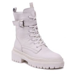 Trapery Lasocki. Białe trapery damskie Lasocki, bez obcasa. Za 269.99 zł.