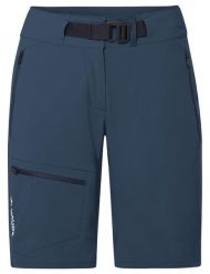 Spodenki turystyczne damskie Vaude Badile Shorts II. Niebieskie szorty damskie Vaude, bez wzorów, z elastanu. Za 389.39 zł.