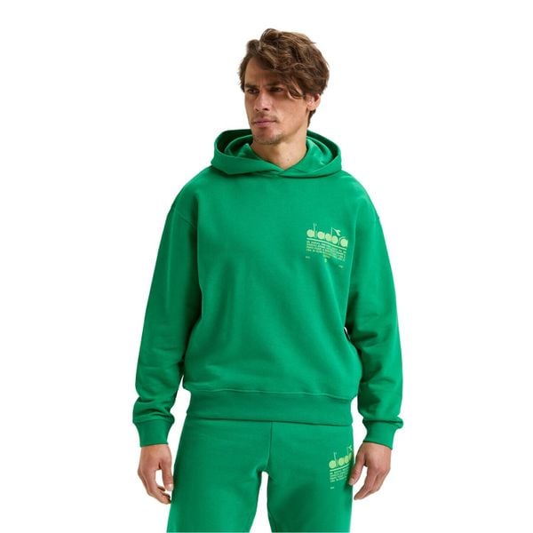 Bluza DIADORA HOODIE MANIFESTO. Zielone bluzy bez kaptura męskie Diadora, m. Za 179.99 zł.