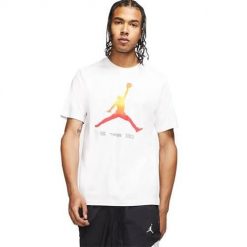 Koszulka sportowa męska Nike Jordan Legacy AJ11. Białe t-shirty sportowe męskie Nike, m, bez ramiączek. Za 236.00 zł.