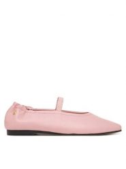 Tommy Hilfiger Baleriny Soft Leather Ellastic Ballerina FW0FW09245 Różowy. Czerwone baleriny damskie Tommy Hilfiger, bez wzorów, ze skóry, bez obcasa. Za 489.99 zł.