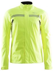 Craft Kurtka przeciwdeszczowa "Escape" w kolorze jaskrawozielonym rozmiar: M. Zielone kurtki outdoor męskie Craft, m, bez wzorów, bez kaptura. Za 175.67 zł.