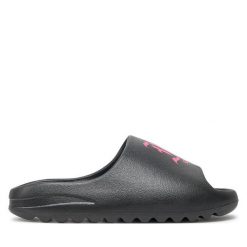 Klapki Just Cavalli. Czarne klapki damskie Just Cavalli, bez wzorów, bez obcasa. Za 359.99 zł.
