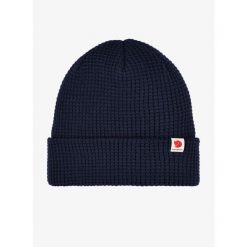Czapka w góry Fjallraven Tab Hat - dark navy. Niebieskie czapki męskie Fjällräven, bez wzorów, sportowe. Za 140.99 zł.