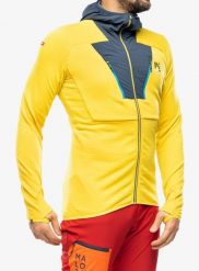 Bluza trekkingowa Karpos Highest Hoodie Fleece. Żółte bluzy z kapturem męskie KARPOS, m, z materiału. Za 511.49 zł.