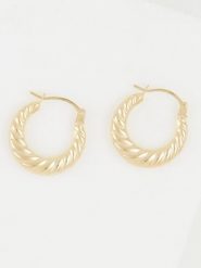 OR ÉCLAT Złote kolczyki-kreole "Iseult" rozmiar: onesize. Żółte kolczyki damskie Or Éclat, złote. Za 434.99 zł.