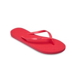 Japonki plażowe damskie Roxy VIVA IV. Czerwone klapki damskie Roxy, bez wzorów, bez obcasa. Za 74.99 zł.