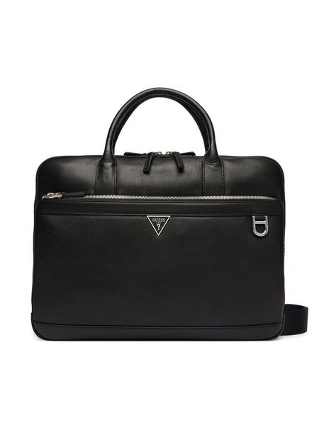 Guess Torba na laptopa HMMOSE P6147 Czarny. Czarne torby na laptopa damskie Guess, bez wzorów, ze skóry. Za 849.99 zł.