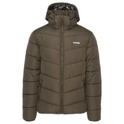 Męska Ocieplana Kurtka Varmi. Zielone kurtki męskie Hi-tec, m, bez wzorów, z puchu, sportowe, bez kaptura. Za 331.99 zł.