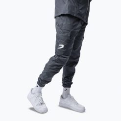 Spodnie męskie BOXRAW Dundee Cargo. Szare spodnie materiałowe męskie BOXRAW, bez wzorów, z materiału, eleganckie. Za 349.99 zł.