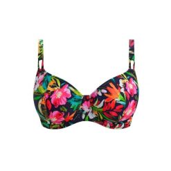 Damski top do kostiumu kąpielowego typu plunge Freya Kailua Shores. Niebieskie bikini damskie FREYA, bez wzorów. Za 241.50 zł.