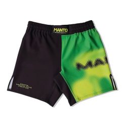Spodenki treningowe MANTO Atomic. Zielone szorty męskie Manto, bez kołnierzyka. Za 189.99 zł.