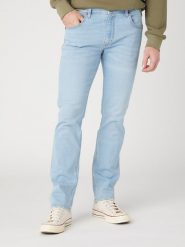 Wrangler Dżinsy "Greensboro Blue Waves" - Regular fit - w kolorze błękitnym rozmiar: W34/L30. Niebieskie jeansy męskie Wrangler. Za 228.95 zł.